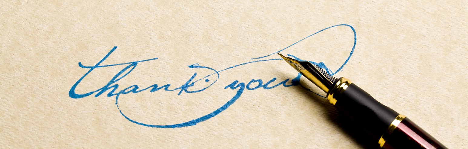 "Thank you written with fountain pen.To see more WEB HEADERS Photos, please click on banner below."